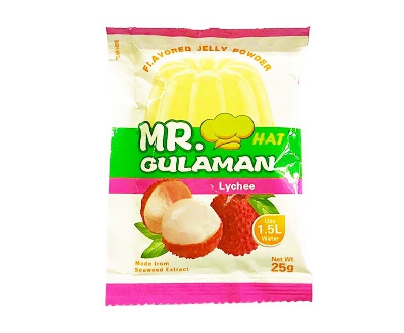 Mr. Hat Gulaman Lychee Flavored Jelly Powder 25g