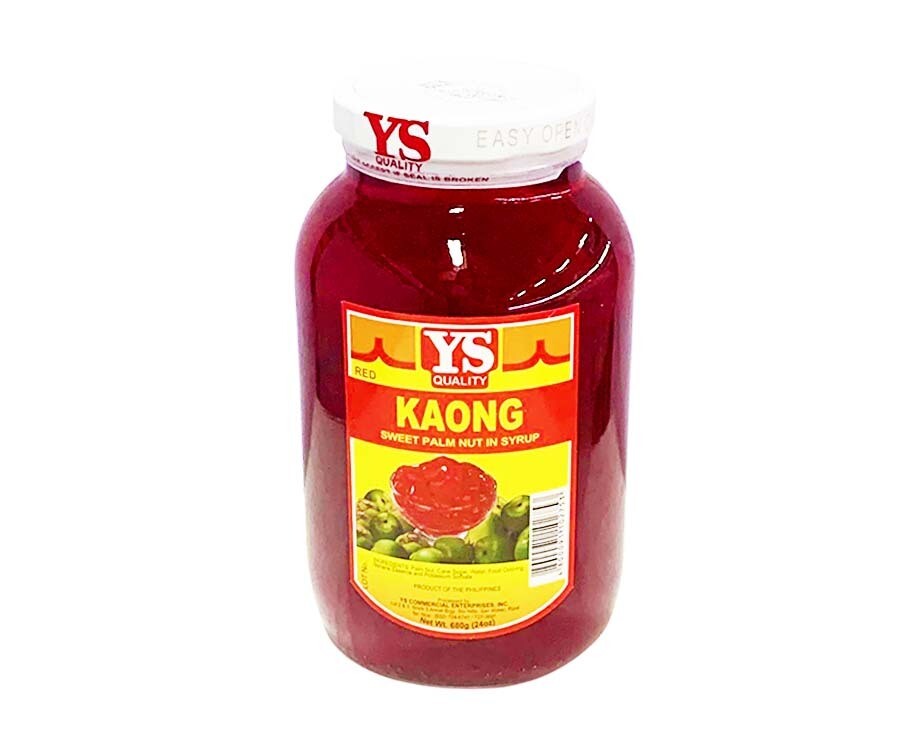 YS Kaong Sweet Palm Nut In Syrup Red 24oz (680g)