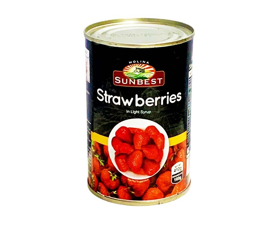 Molina Sunbest Strawberries in Light Syrup 410g