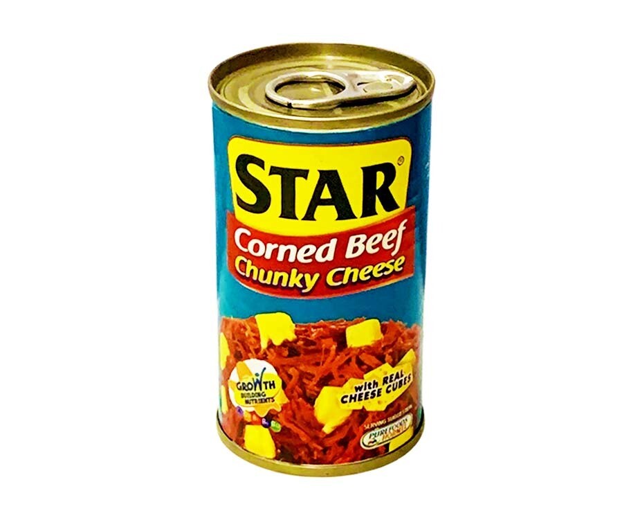 Purefoods Star Corned Beef Chunky Cheese with Real Cheese Cubes 175g