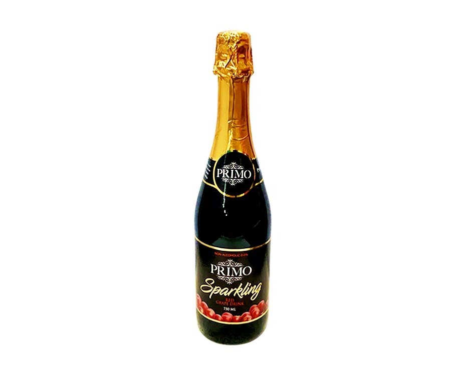 Primo Sparkling Red Grape Drink Non-Alcoholic 0.0% 750mL
