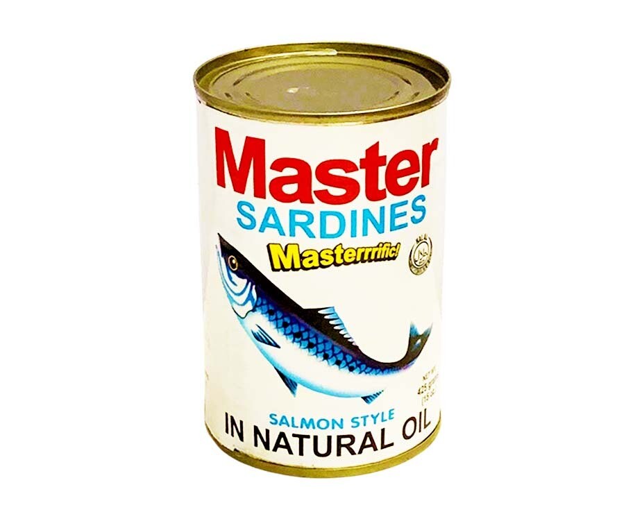 Master Sardines Salmon Style in Natural Oil 15oz (425g)