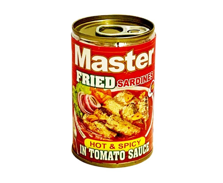 Master Fried Sardines Hot &amp; Spicy in Tomato Sauce 155g