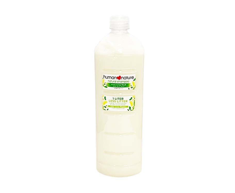 Human Nature Natural Shampoo Moisturizing +Plus Green Tea &amp; Lemon 1L