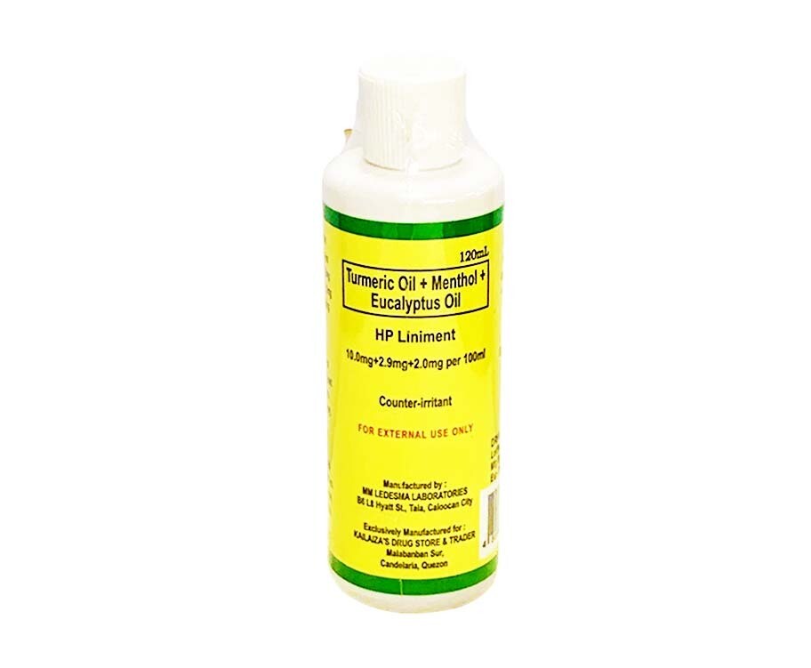 HP Liniment Turmeric Oil + Menthol + Eucalyptus Oil Counter-Irritant 120mL