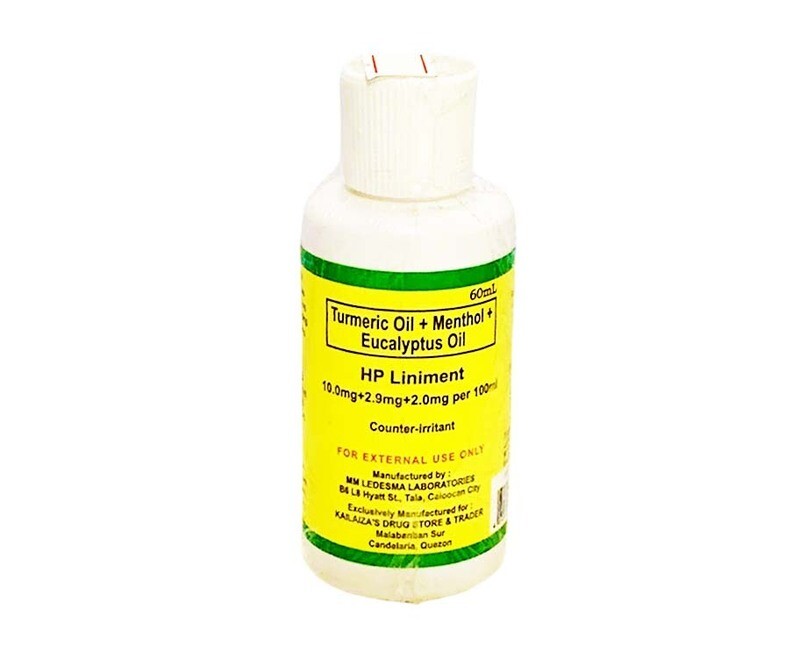 HP Liniment Turmeric Oil + Menthol + Eucalyptus Oil Counter-Irritant 60mL