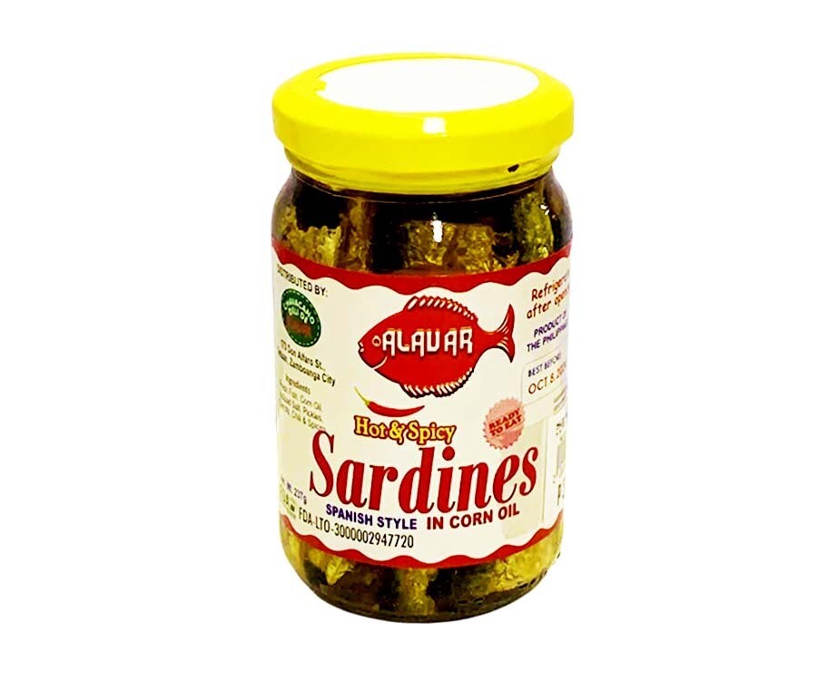 Alavar Hot &amp; Spicy Spanish Style Sardines in Corn Oil 237g