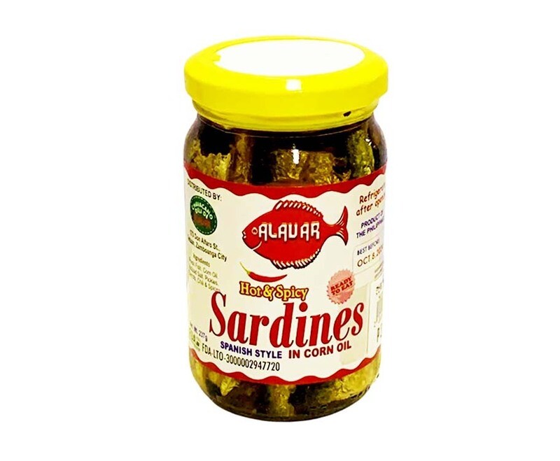 Alavar Hot &amp; Spicy Spanish Style Sardines in Corn Oil 237g