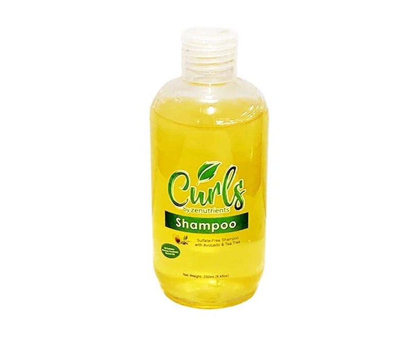 Curls by Zenutrients Shampoo Sulfate-Free Shampoo with Avocado &amp; Tea Tree 8.45oz (250mL)