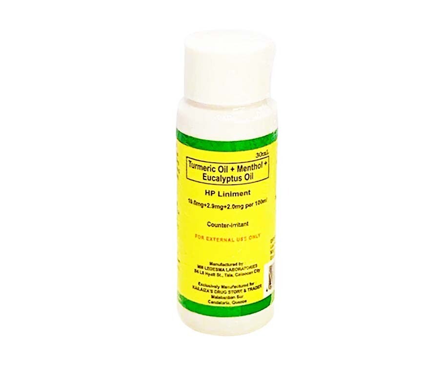 HP Liniment Turmeric Oil + Menthol + Eucalyptus Oil Counter-Irritant 30mL