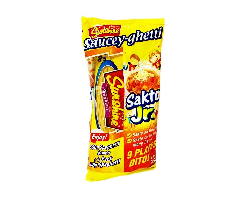 Sunshine Saucey-ghetti Sakto Jr. (500g Spaghetti Sauce + 1 Pack 400g Spaghetti Pasta) 900g