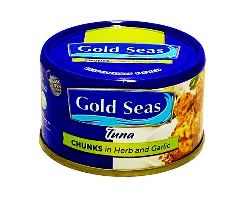 Gold Seas Tuna Chunks in Herb And Garlic 90g