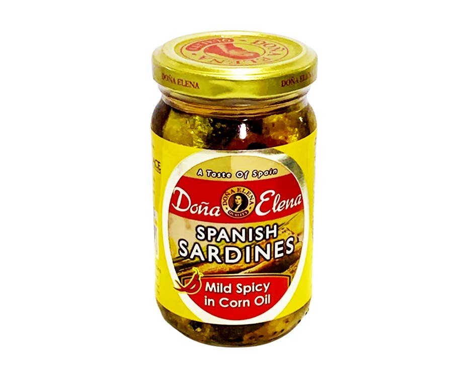 Doña Elena Spanish Sardines Mild Spicy in Corn Oil 228g