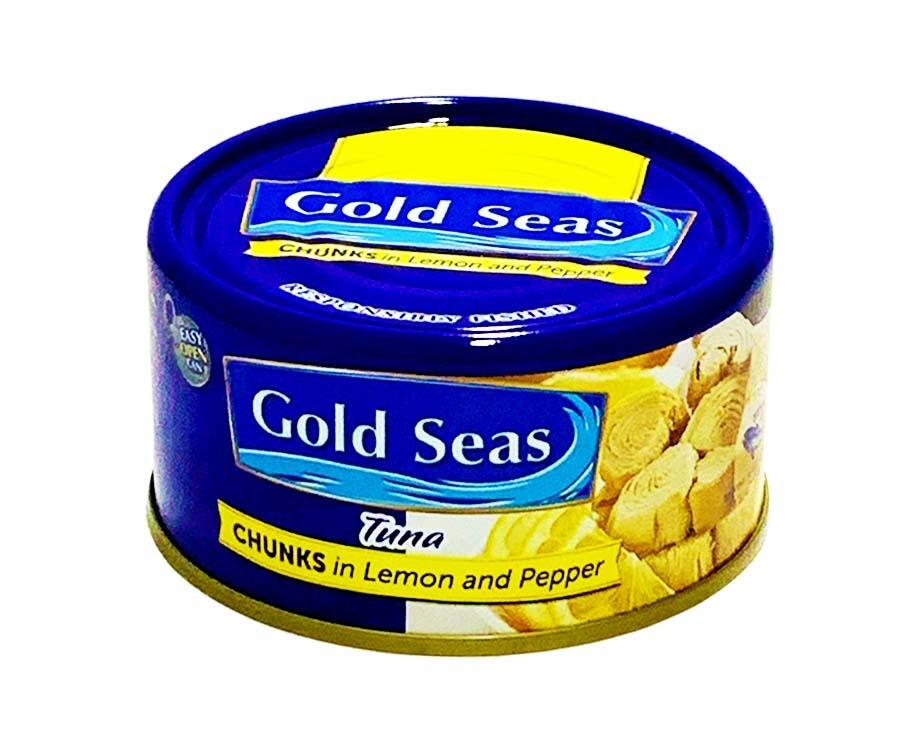 Gold Seas Tuna Chunks in Lemon and Pepper 185g