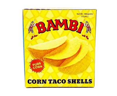 Bambi Corn Taco Shells 12 Pieces 180g