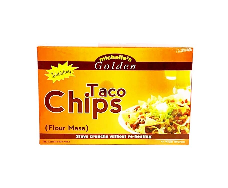 Michelle's Golden Bubbling Taco Chips (Flour Masa) 160g