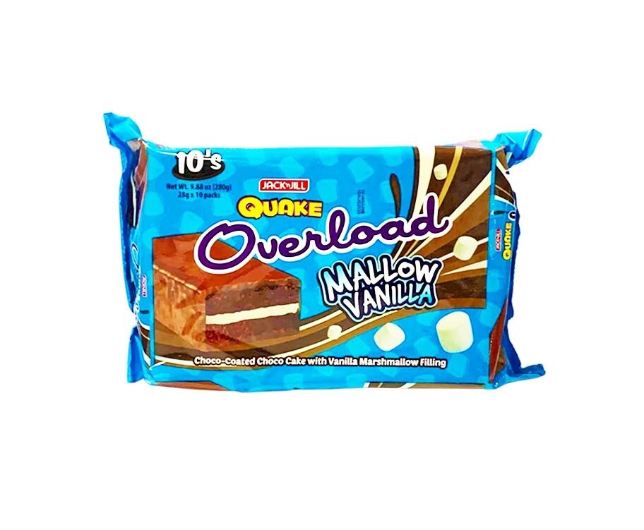 Jack ’n Jill Quake Overload Mallow Vanilla (10 Packs x 28g) 280g