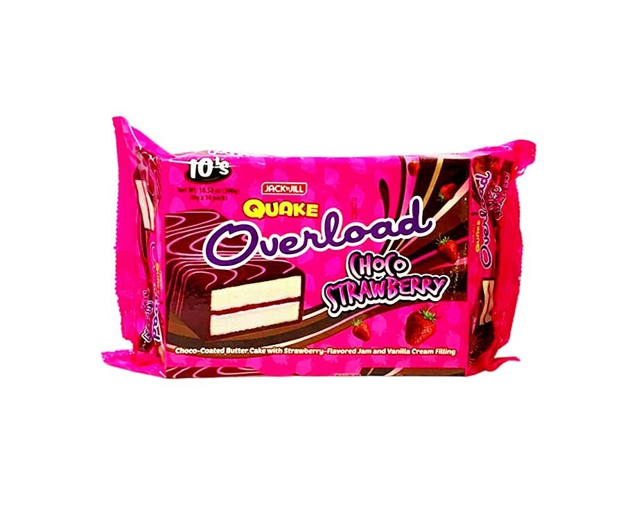 Jack 'n Jill Overload Choco Strawberry (10 Packs x 30g) 300g