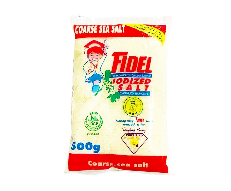 Fidel Iodized Salt Coarse Sea Salt 500g
