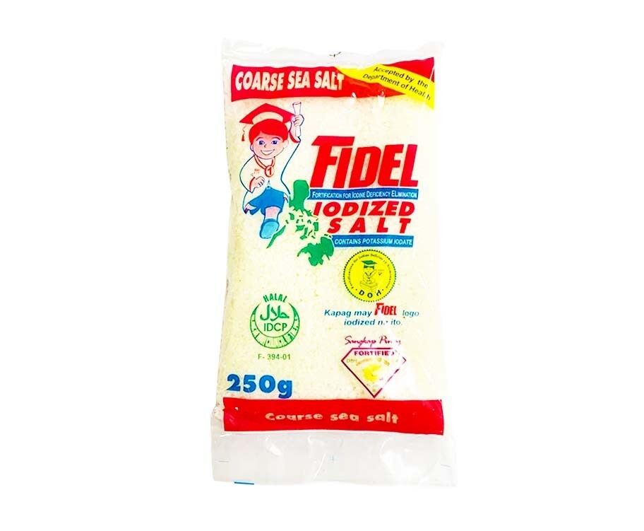 Fidel Iodized Salt Coarse Sea Salt 250g