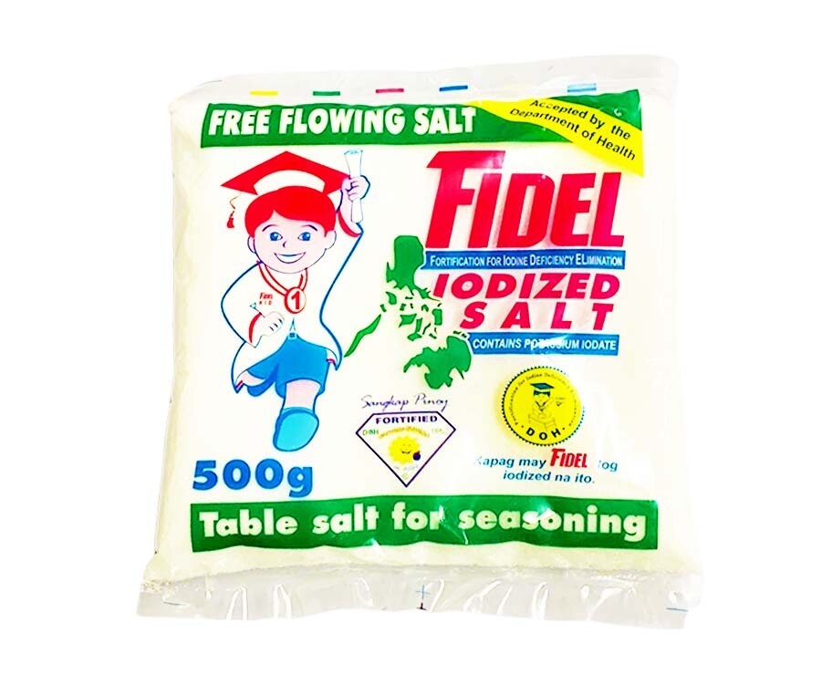 Fidel Iodized Salt Free Flowing Salt 500g