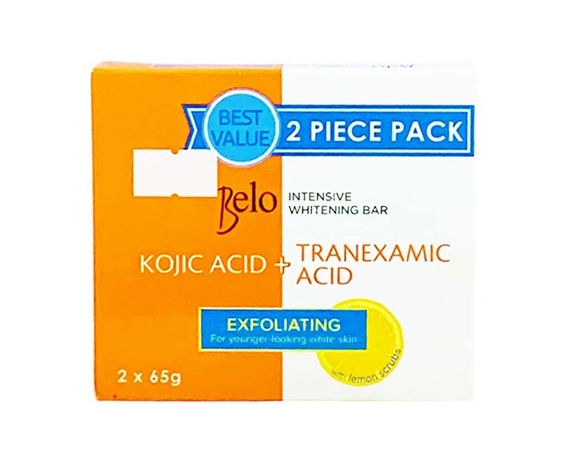 Belo Intensive Whitening Bar Kojic Acid + Tranexamic Acid (2 Packs x 65g)