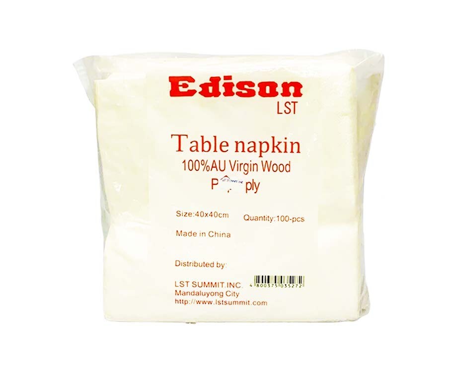 Edison LST Table Napkin Pulp Ply 100 Pieces