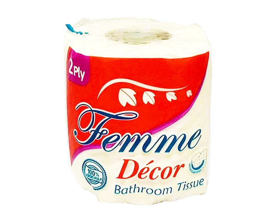 Femme Décor Bathroom Tissue 2-Ply 300 Sheets 1 Roll