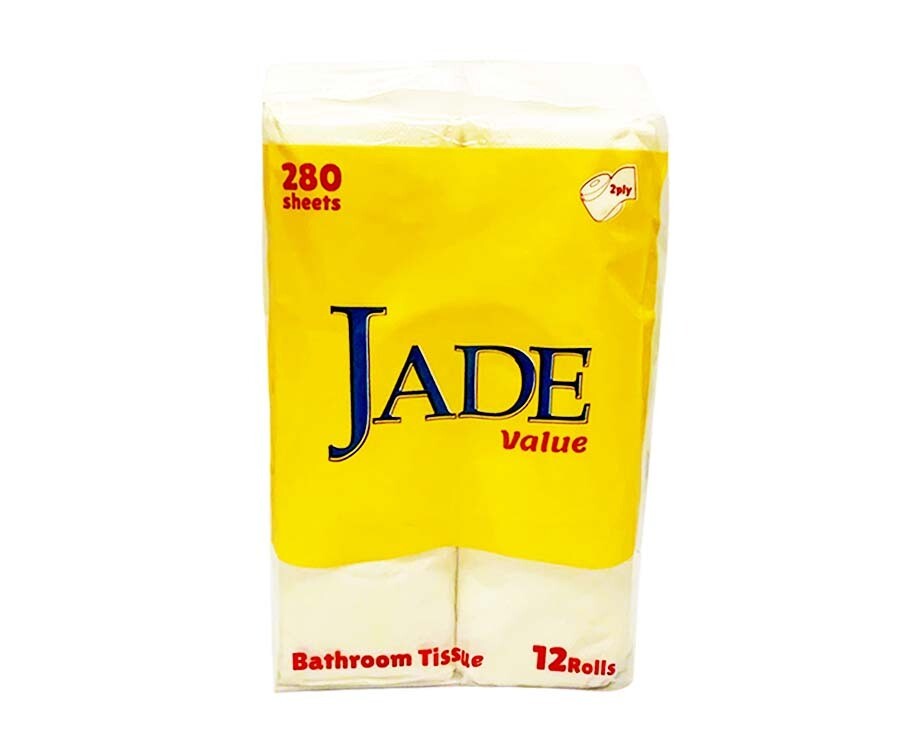 Jade Value Bathroom Tissue 2-Ply 280 Sheets 12 Rolls