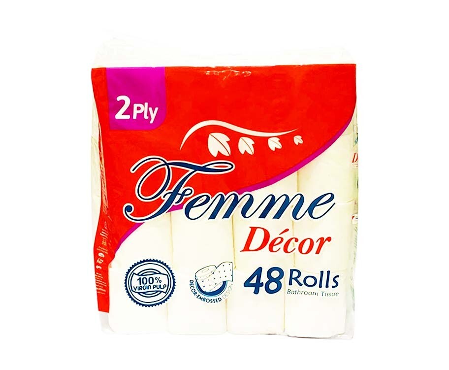 Femme Décor Bathroom Tissue 2-Ply 48 Rolls