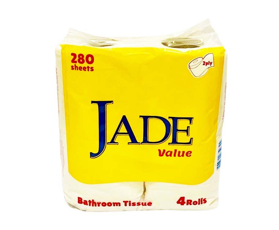 Jade Value Bathroom Tissue 2-Ply 280 Sheets 4 Rolls