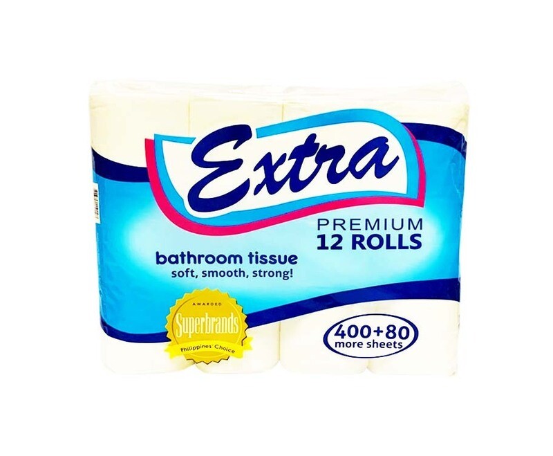 Extra Premium Bathroom Tissue 2-Ply 480 Sheets 12 Rolls