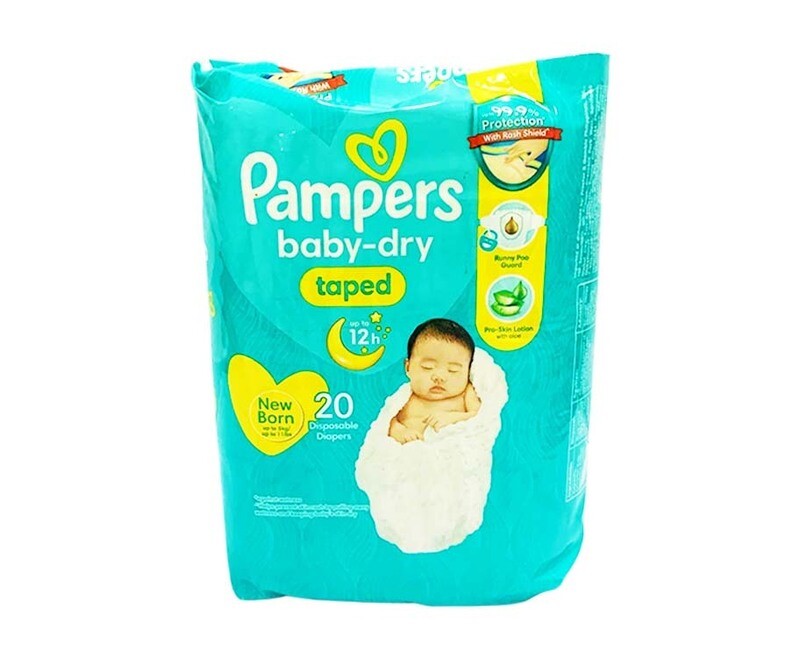 Pampers BabyDry Taped Diaper Newborn up to 5kg (up to 11lbs) 20