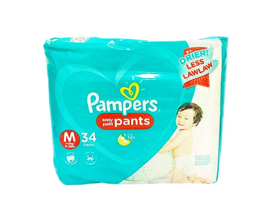 Pampers Easy Palit Pants Medium 7-12kg (15-26lbs) 34 Pants