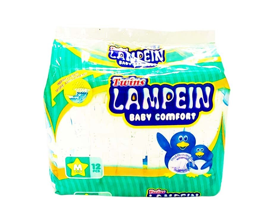Twins Lampien Baby Comfort Medium 5-11kg 12 Diapers