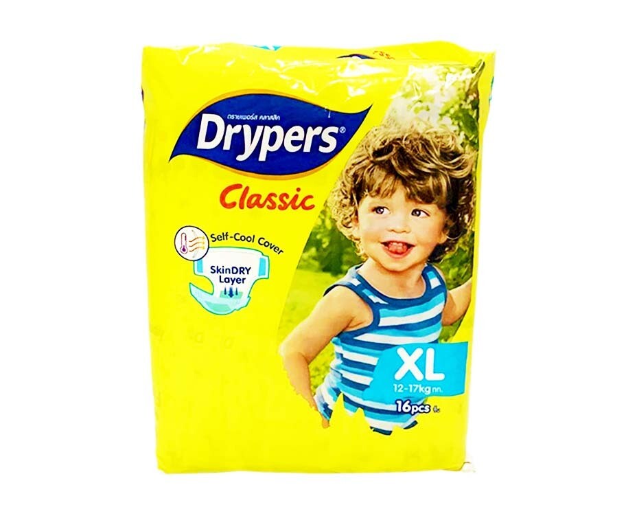 Drypers Classic XL 12-17kg 16 Pads