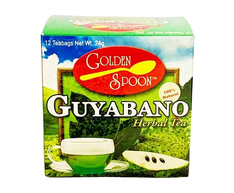 Golden Spoon Guyabano Herbal Tea 100% Natural 12 Teabags 24g