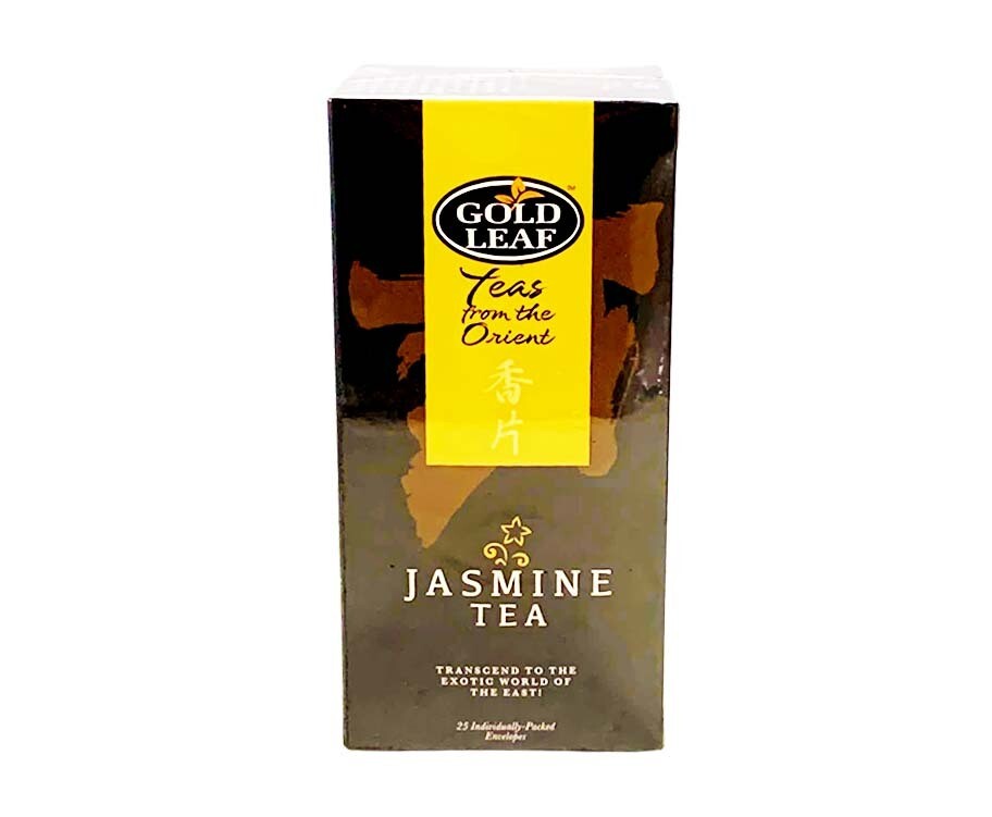 Gold Leaf Teas from the Orient Jasmine Tea 25 Individually-Packed Envelopes 50g