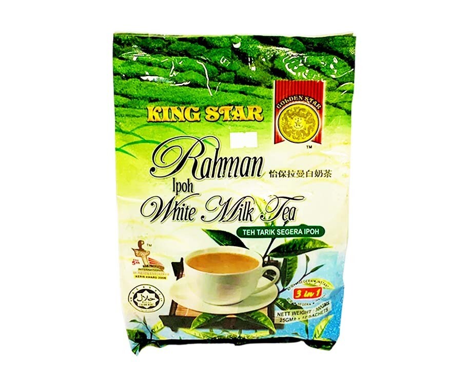 King Star Rahman Ipoh White Milk Tea 3-in-1 (12 Sachets x 25g)