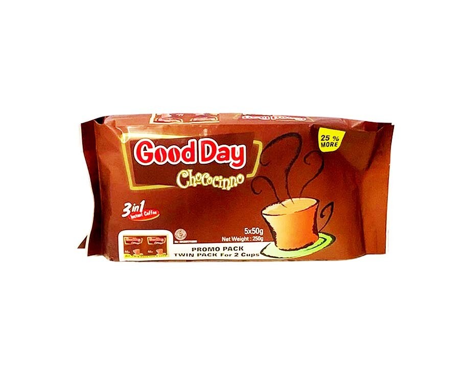 Good Day 3-in-1 Instant Coffee Chococinno Twin Pack (5 Packs x 50g) 250g