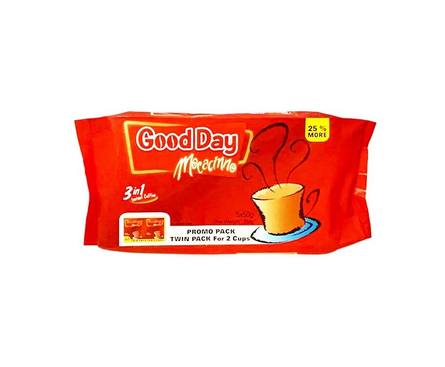 Good Day 3-in-1 Instant Coffee Mocacinno Twin Pack (5 Packs x 50g) 250g