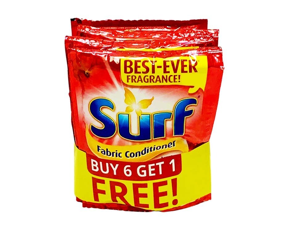 Surf Fabric Conditioner with Perfume Capsules (6+1 Packs x 25mL)