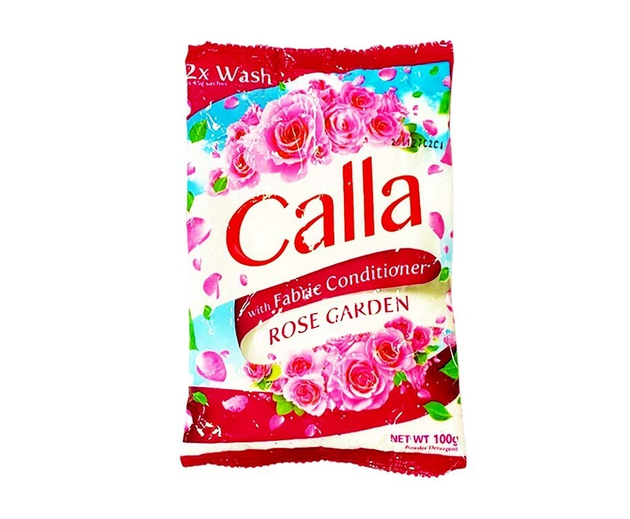 Calla with Fabric Conditioner Rose Garden Powder Detergent 100g