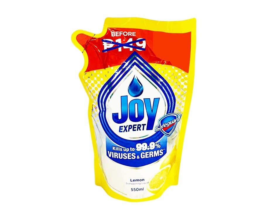 Joy Expert Safeguard Lemon Dishwashing Liquid Value Refill 550mL