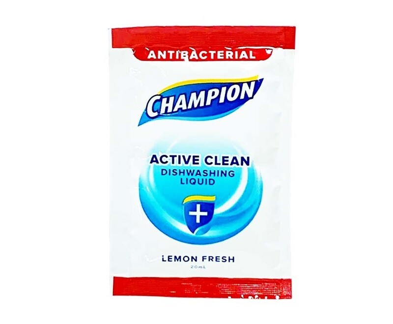 Champion Antibacterial Active Clean Dishwashing Liquid Lemon Fresh 20mL