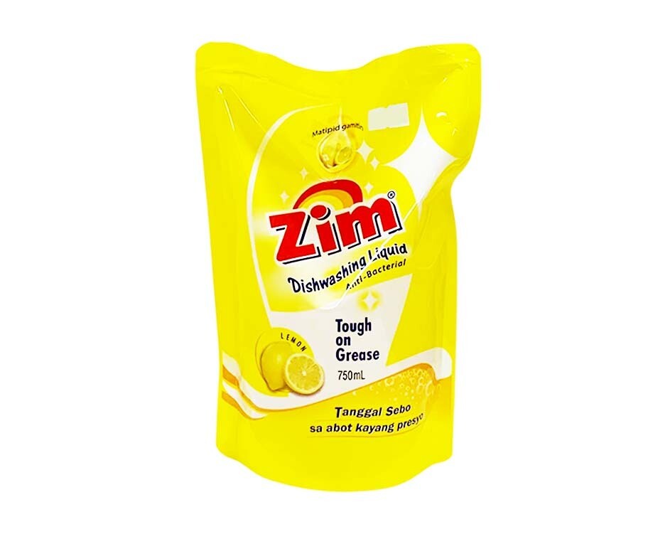 Zim Anti-Bacterial Dishwashing Liquid Lemon 750mL