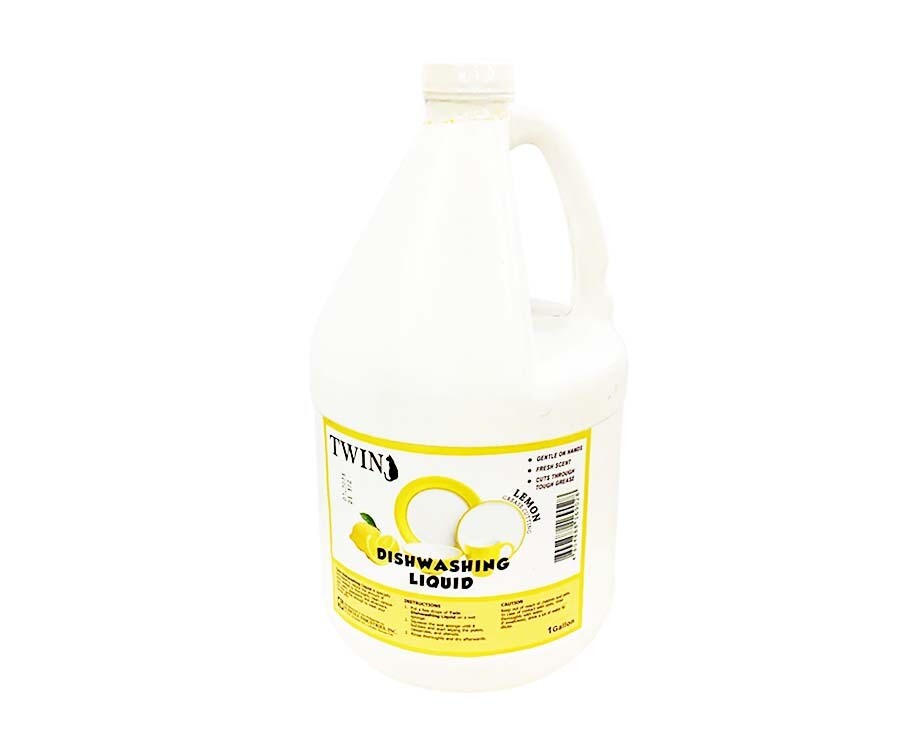Twin Dishwashing Liquid Grease Cutting Lemon 1 Gallon