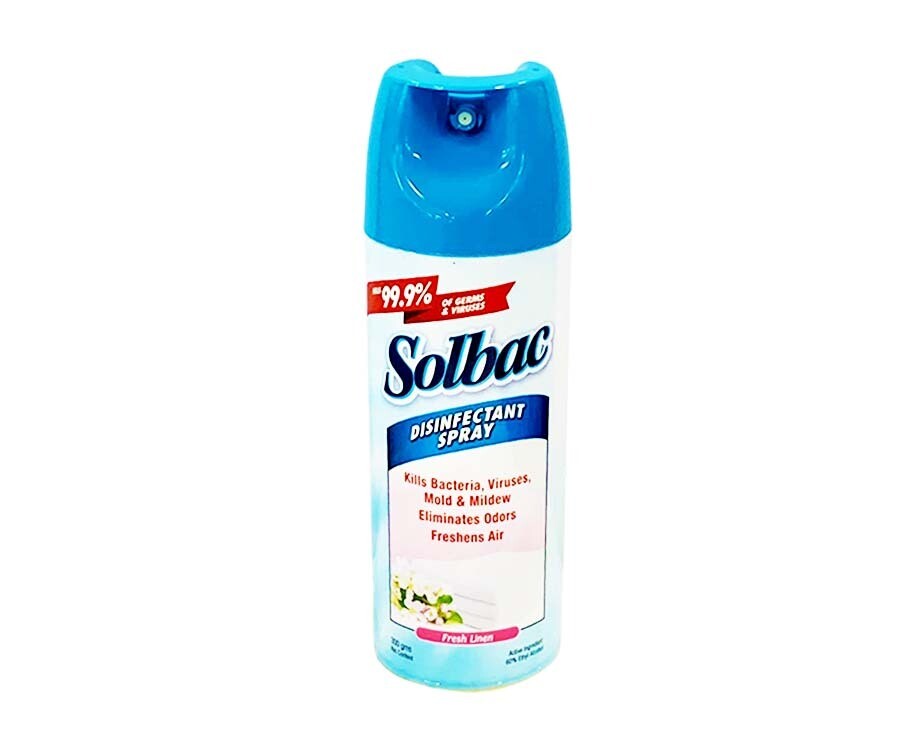 Solbac Disinfectant Spray Fresh Linen 300g