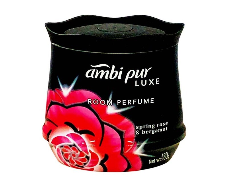 Ambi Pur Luxe Room Perfume Spring Rose &amp; Bergamot 180g