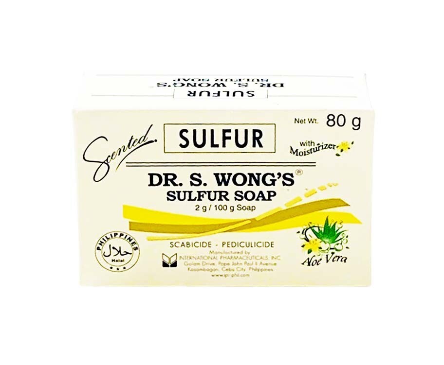 Dr. S. Wong&#39;s Sulfur Soap Scented Aloe Vera with Moisturizer 80g